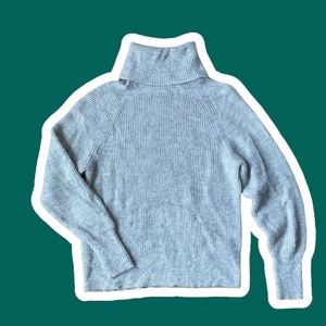 Raglan Turtleneck Sweater of Luxurious Alpaca Wool